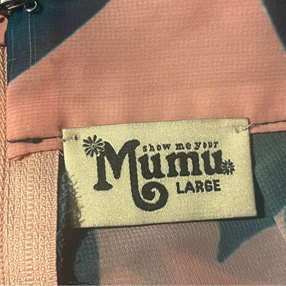 Show Me Your MuMu Palms Away Vero Leaf Print High Waist Shorts, Size Large - Picture 4 of 5